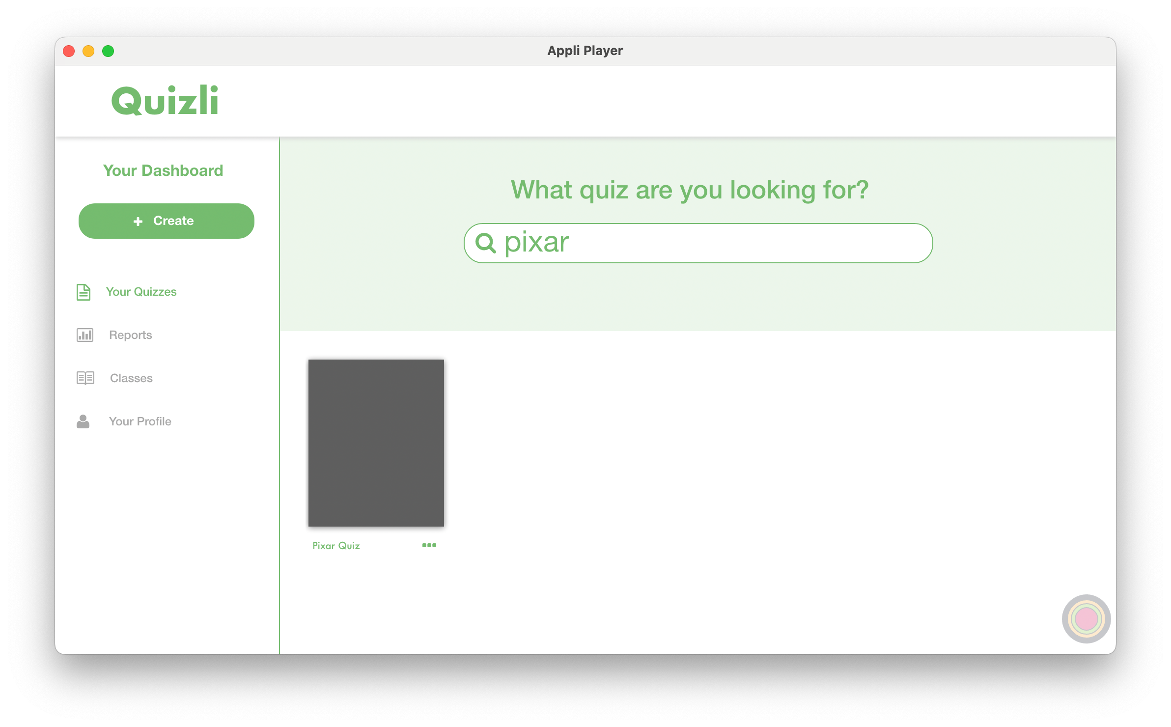 Quizli search